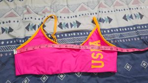 Pink USPA Sports Bra