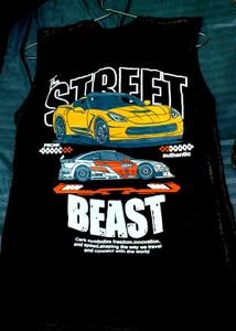 The STREET Sleeveless Graphic T For Men+fre