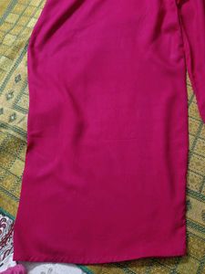 White Kurta with Small Floral Print