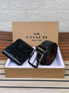 coach belt wallets set
