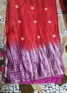 Beautiful Red &amp; Purple Saree