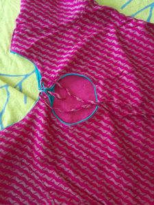 Pink Striped Kurti