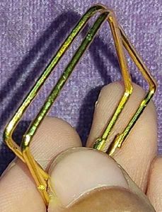 Gold Square Earrings