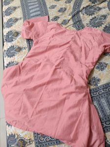 Pink Embroidered Kurta