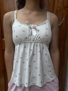 Sexy sleeveless padded ribbon 🎀 top