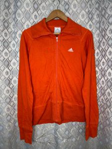 Adidas Orange Zip-Up Jacket
