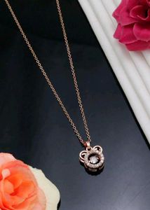 Sparkling pendant with Ball chain for girls and wo
