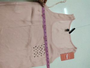 Peach Shiny Tank Top - 32