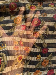 black floral design saree