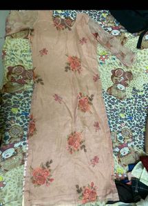Elegant Pink Floral Kurta