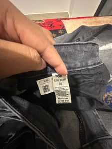 Flying Machine Stylish Distressed Black Jeans
