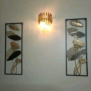 Light Weight Metal Wall Decor - Golden Leaf