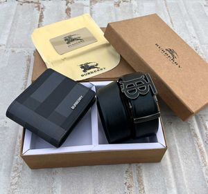 Burberry Belt &amp; Wallet Set PREMIUM QUALITY FOR MEN