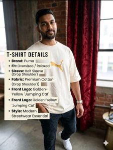 Men's Cream Puma T-Shirt