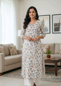 New Rayon printed Aline Kurti