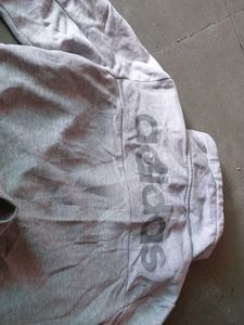 Grey Adidas Zip-Up Hoodie