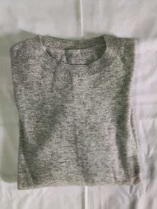 Cozy Grey Knit Sweater