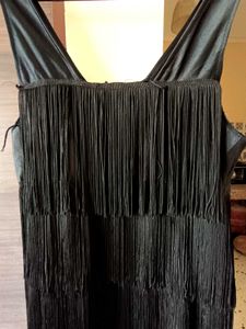 Vintage Flapper Fringed Dress