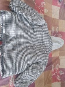 Stylish Gingham Puffer Jacket
