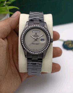 Rolex Watch - Black Diamond Bezel