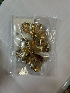 Statement Gold Flower Earrings