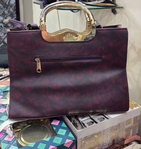 Stylish Mauve Handbag