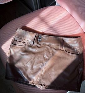 Brown Mini Skirt