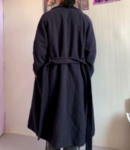 Navy Blue  Loose fitting Overcoat