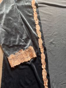 velvet or crushed velour pyjama/loungewear set wit