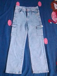 Light blue Cargo Jeans