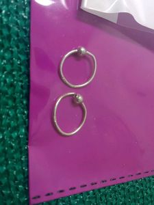pure silver earring with artificial pairs
