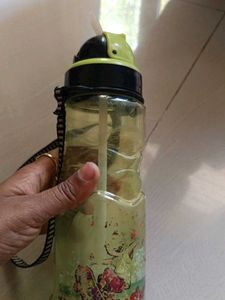 Reusable Water Bottle with Straw