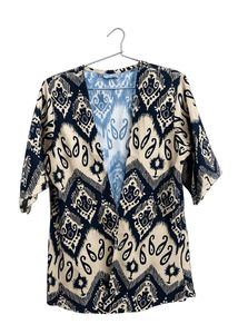 Printed Ikat Shrug for Women
