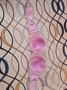 Pink Strapless Padded Bra