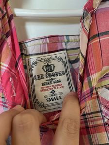Pink Plaid Short Sleeve Top