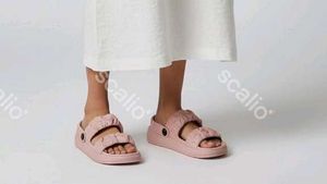 Women Open-Toe Slingback Slides by TRV