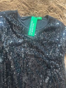 Sparkly Black Sequin Dress