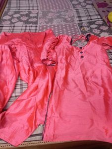Pink Kurta Set with Patiala Pants