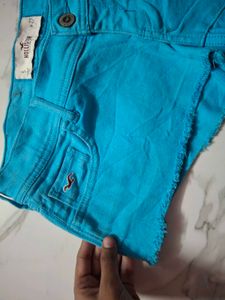 Hollister Blue Denim Shorts