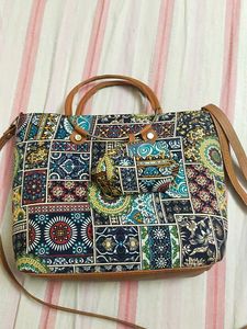 Boho Patchwork Handbag with Sling Strap