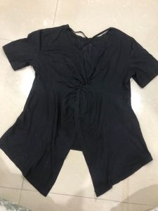Black Open Back Top