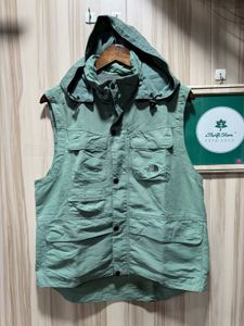 The North Face Teal Utility Hooded Vest
