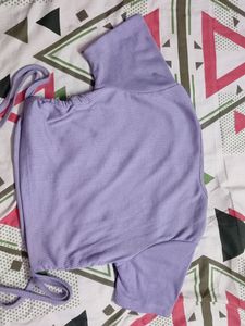 SSS STREET STYLE STORE LAVENDER RIBBED TOP WOMEN