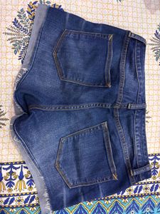Blue Denim Shorts