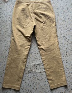 Khaki Straight Leg Pants