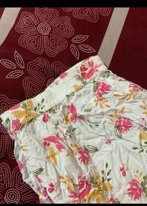 Floral Print Tie-Neck cord set