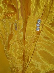 Yellow Embroidered Kurti