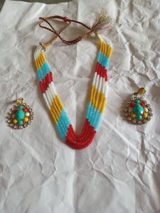 Beaded Necklace & Earring Set
