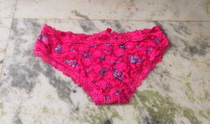 Pink Lace Floral Panty