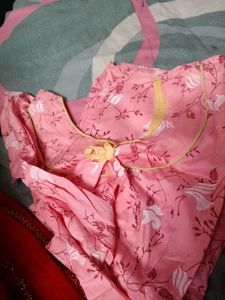 Sweet Pink Floral Nightgown